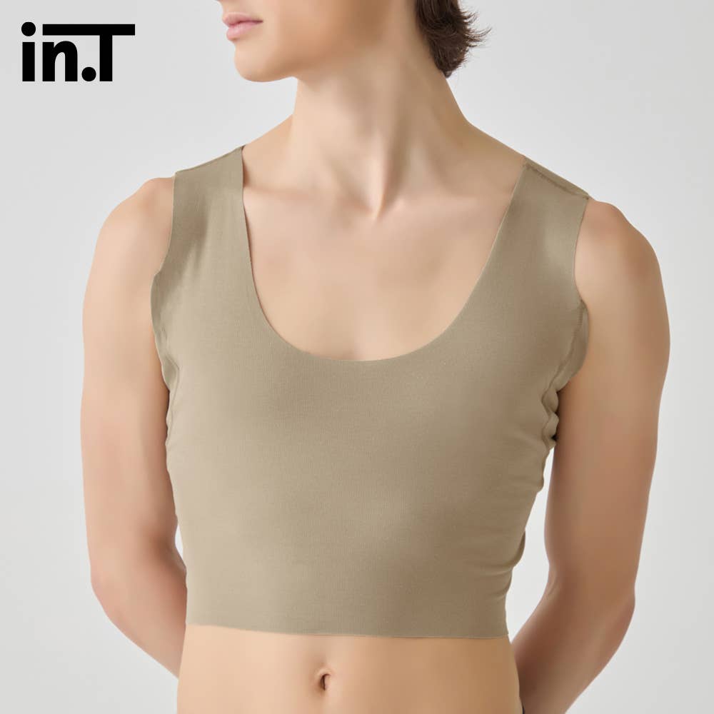 【Ｔシャツ専用】汗取り付きスリーブレス（ハーフ丈）